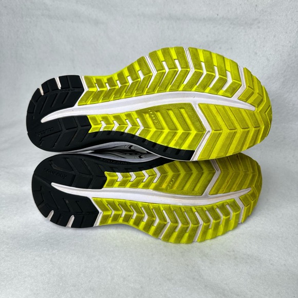 Saucony Omni 19 Mens Running Shoe Sneakers Grey Fog Citrus S20570-45 Size 8 - Picture 6 of 7